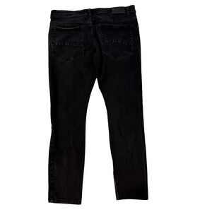 Motive Black Denim Jeans Men's Size 38/32 Embellished‎ Crosses Flame Detail